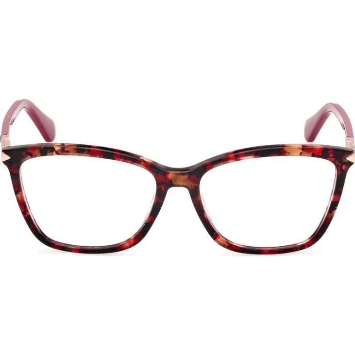 Guess GU2880 Lunettes de Vue Rectangulaires Havana et Bordeaux