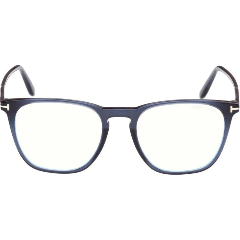 Tom Ford FT 5937-B Blue Block Lunettes de Vue Homme Bleu Géométrique