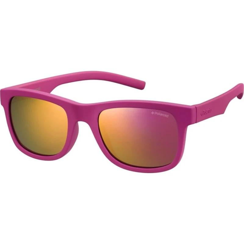 Polaroid PLD 8020/S Kids Lunettes de Soleil Carrées Roses