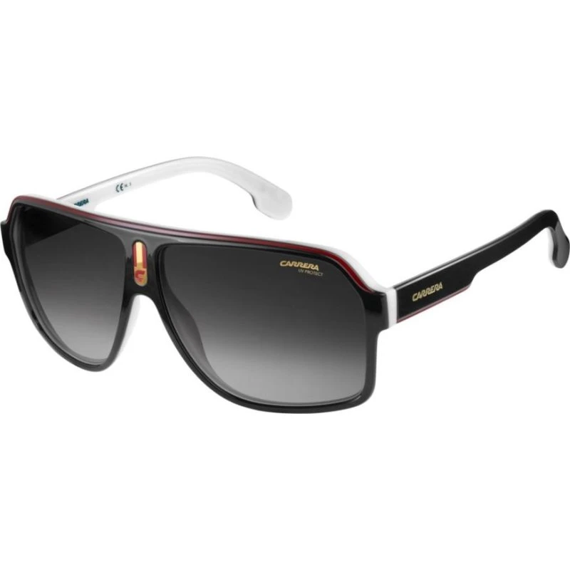 Carrera 1001/S Lunettes de Soleil Géométriques Noires et Grises