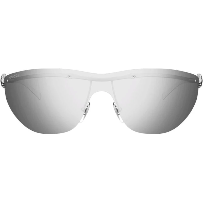 Gucci GG1700S Lunettes de Soleil Masque Argentées pour Femme