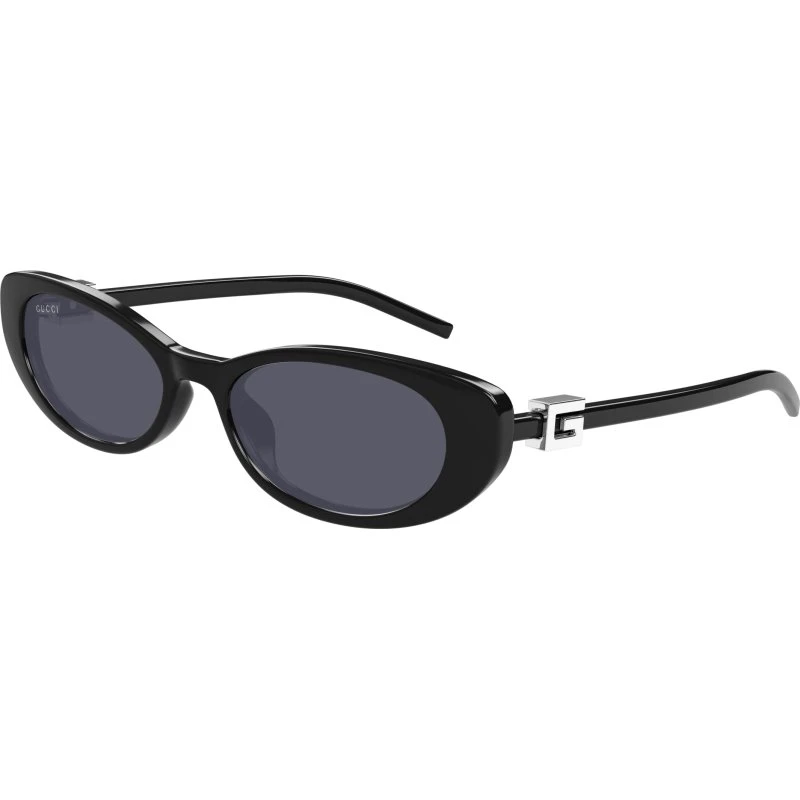 Gucci GG1680S Lunettes de Soleil Cat Eye Noir et Gris