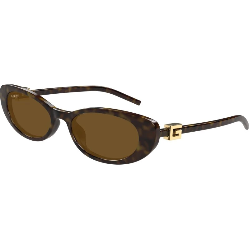 Gucci GG1680S 004 Lunettes de Soleil Femme Cat Eye Havane