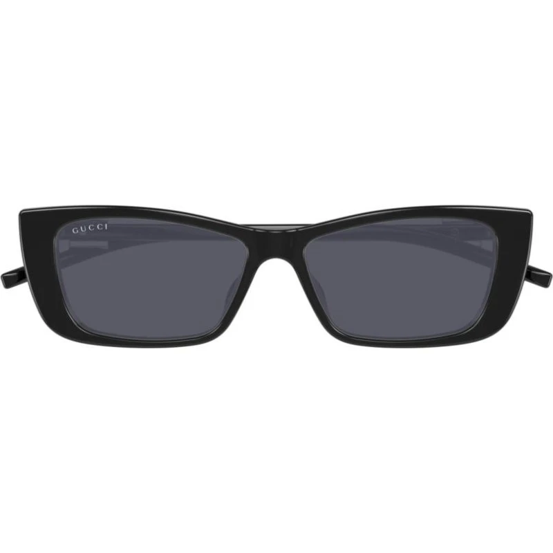 Gucci GG1681S Lunettes de Soleil Œil de Chat Noires et Grises