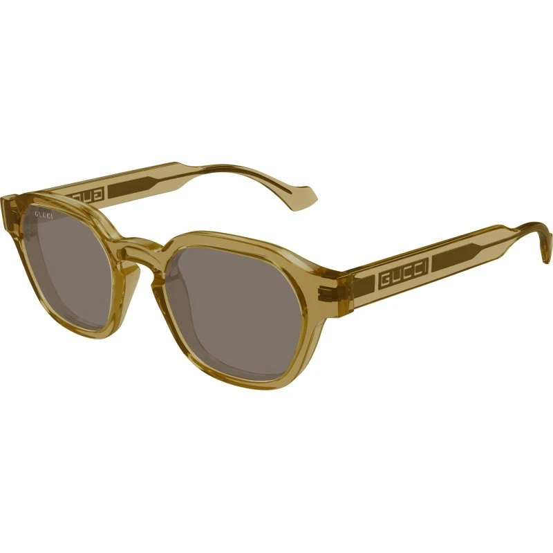 Gucci GG1730S Lunettes de Soleil Pantos Jaunes pour Homme