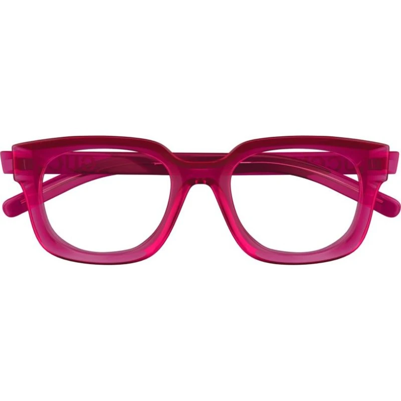 Gucci GG1721O Lunettes de Vue Carrées Rouges pour Femme