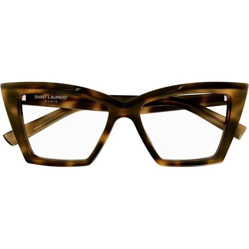 Saint Laurent SL 657 Opt Lunettes de Vue Femme Oeil de Chat Havane