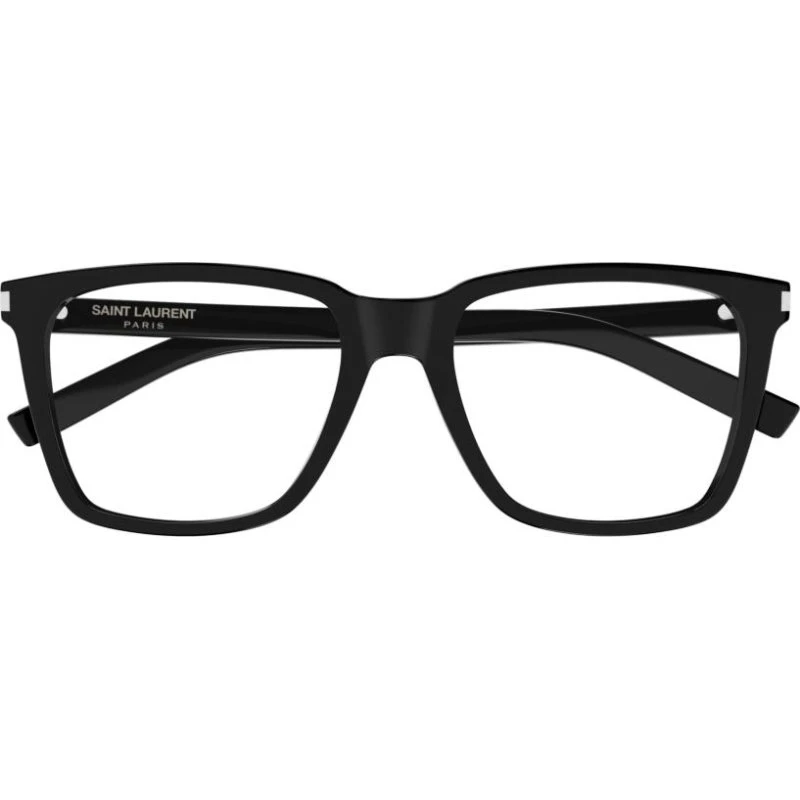 Saint Laurent SL 717 Slim Lunettes de Vue Carrées Femme Noir