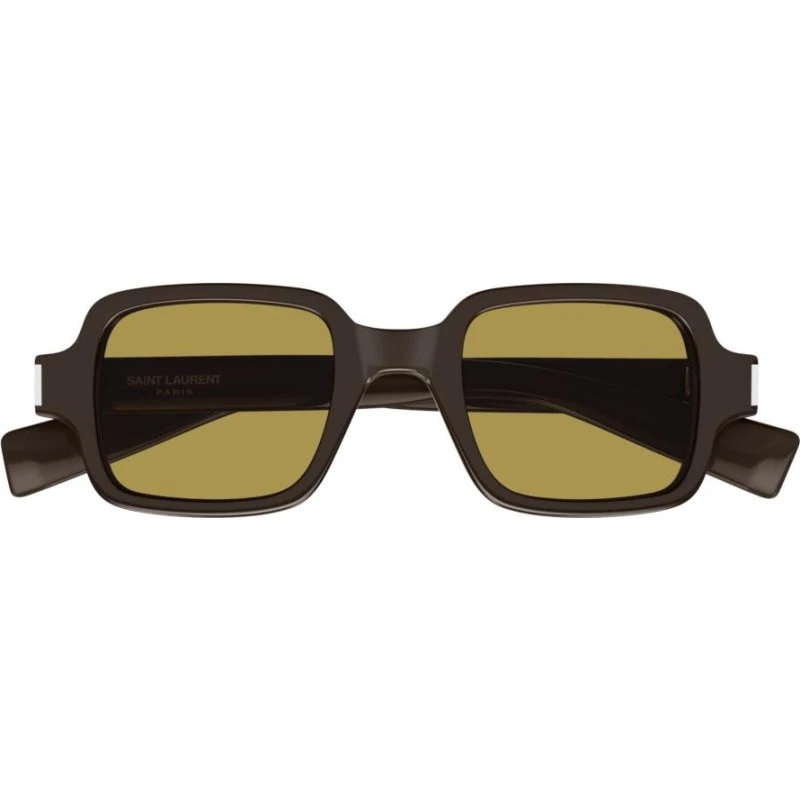 Saint Laurent SL 720 Lunettes de Soleil Rectangulaires Marron