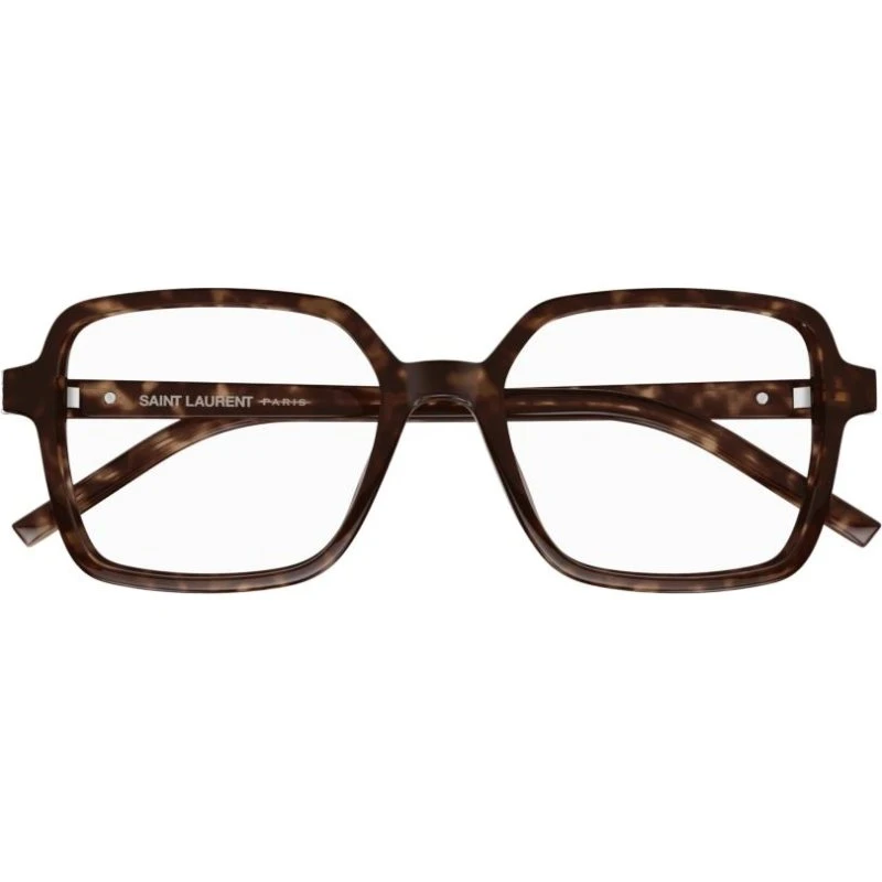Saint Laurent SL M139 : Lunettes de Vue Carrées Havane pour Femme