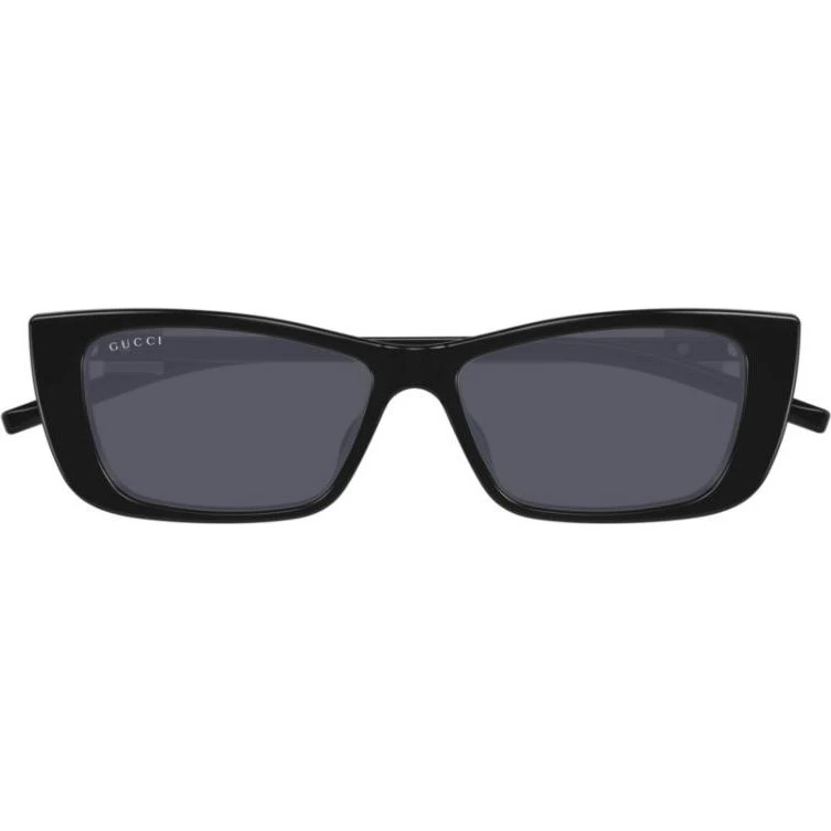 Gucci GG1681S Lunettes de Soleil Œil de Chat Noires et Grises