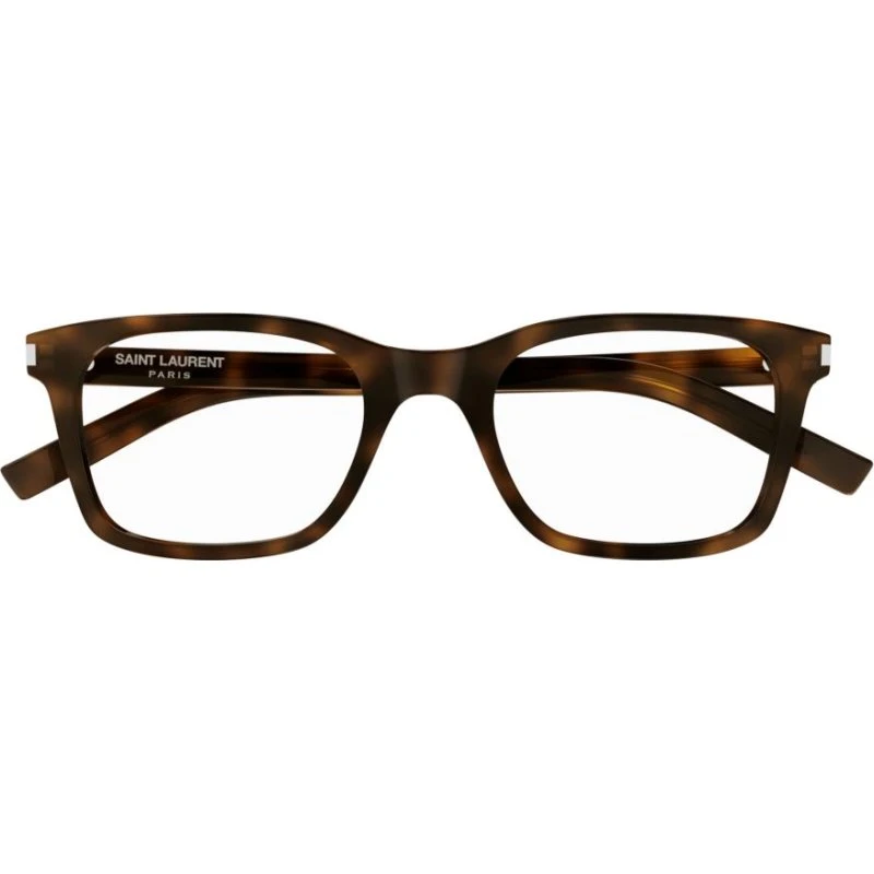 Saint Laurent SL 718 Lunettes de Vue Homme Carrées Havane