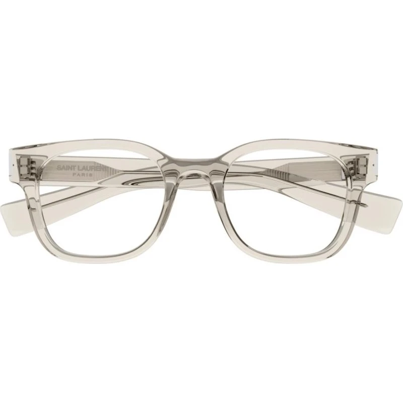 Saint Laurent SL 722 Lunettes de Vue Carrées Marron/Beige