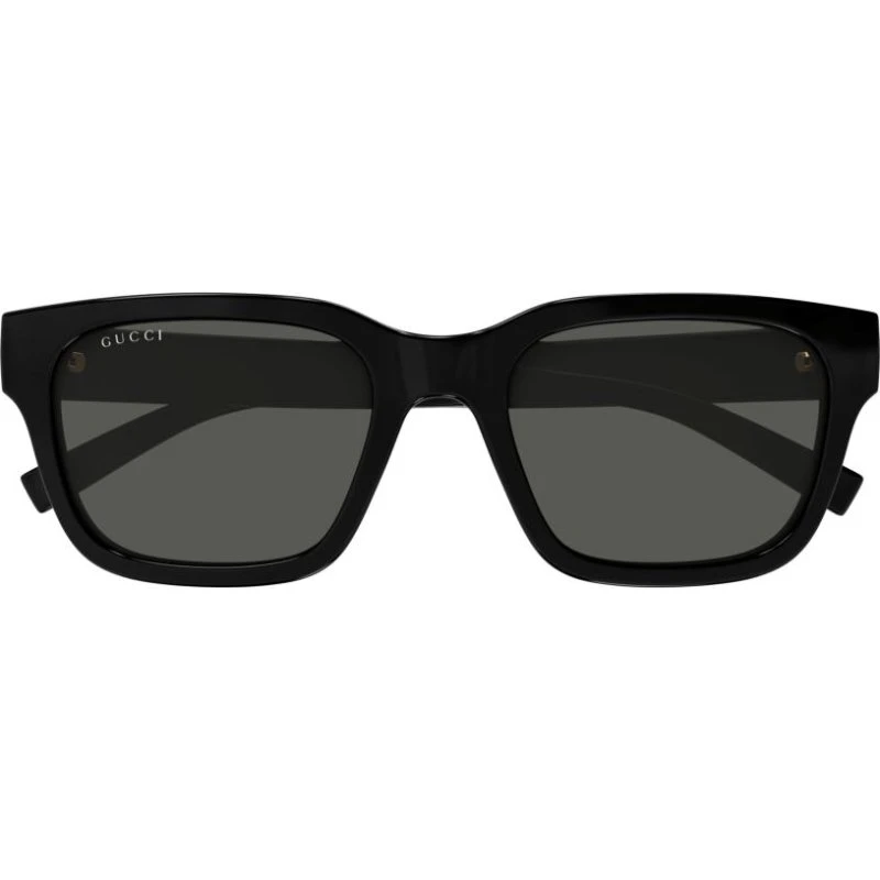 Gucci GG1857S Lunettes de Soleil Homme Carrées Noires et Grises