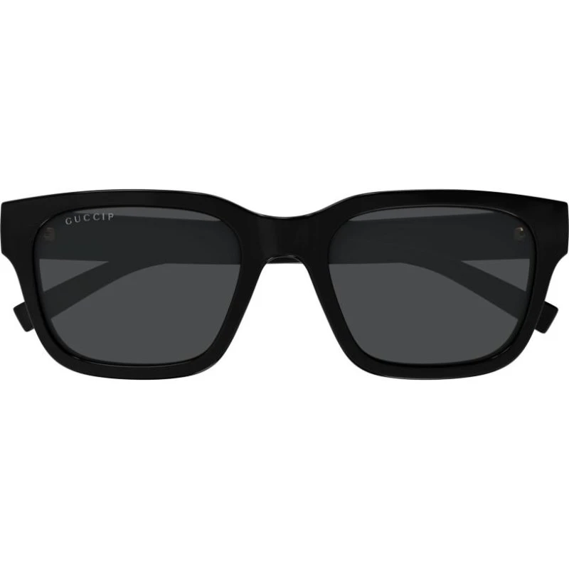 Gucci GG1857S Lunettes de Soleil Homme Carrées Noires Polarisées