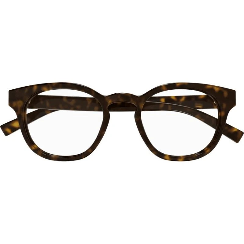Gucci GG1859O Lunettes de Vue Rondes Havane pour Homme