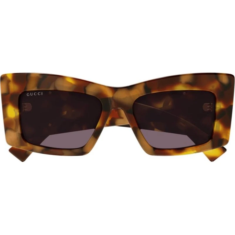 Gucci GG1842S Lunettes de Soleil Papillon Havana Violet 53mm