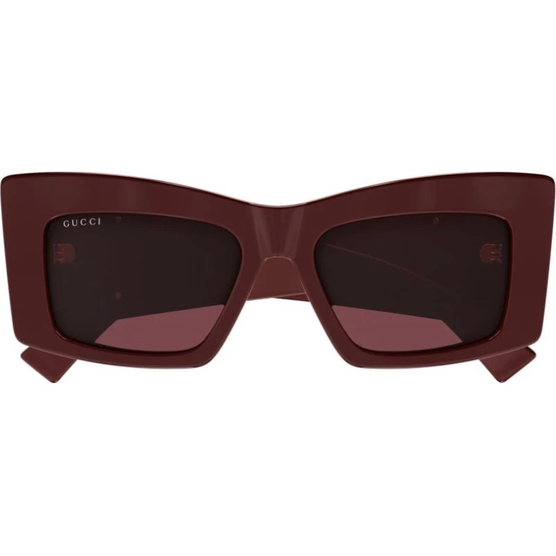 Gucci GG1842S Lunettes de Soleil Papillon Rouge pour Femme