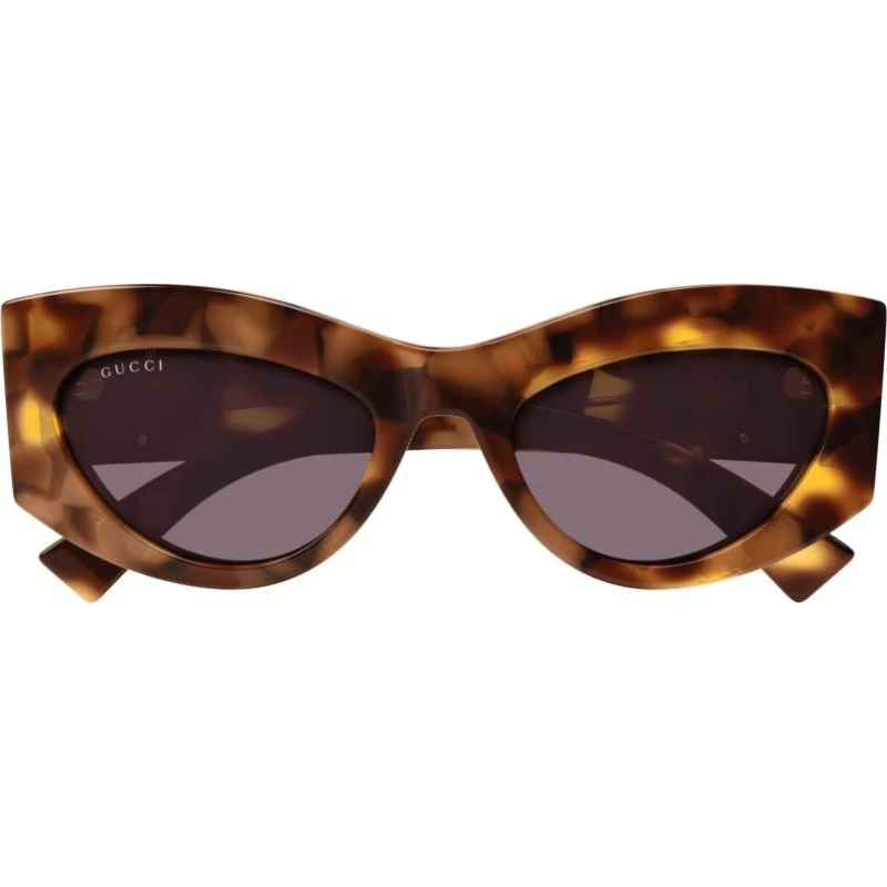 Gucci GG1843S Lunettes de Soleil Oeil de Chat Havane et Violet 53mm
