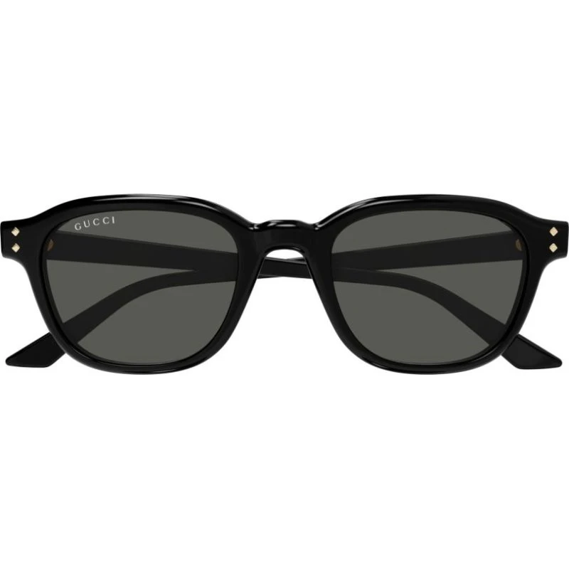 Gucci GG1892S Lunettes de Soleil Homme Rondes Noires et Grises