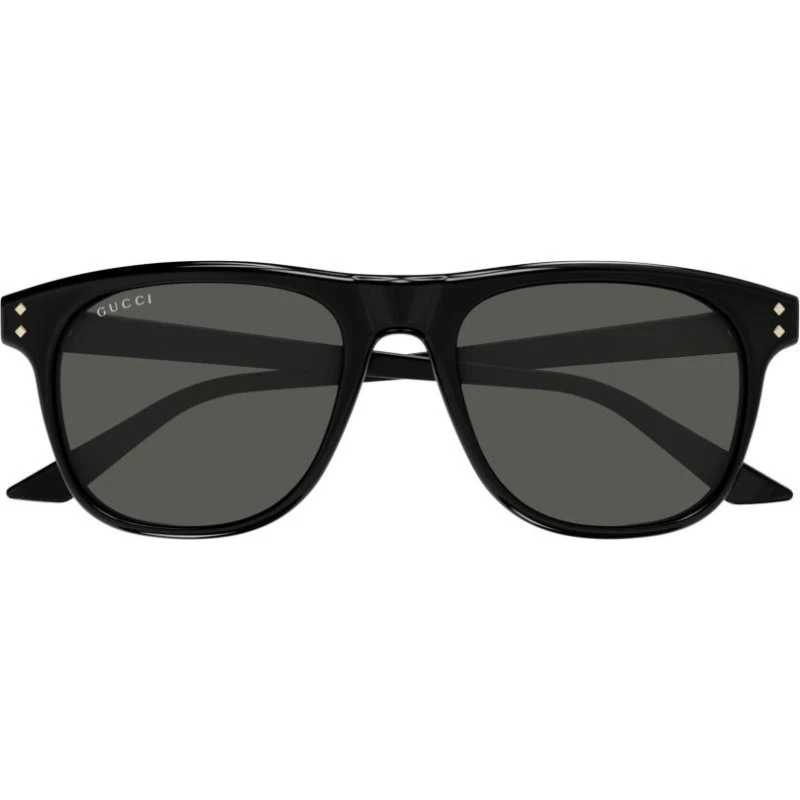 Gucci GG1893S Lunettes de Soleil Carrées Homme Noir et Gris 53mm