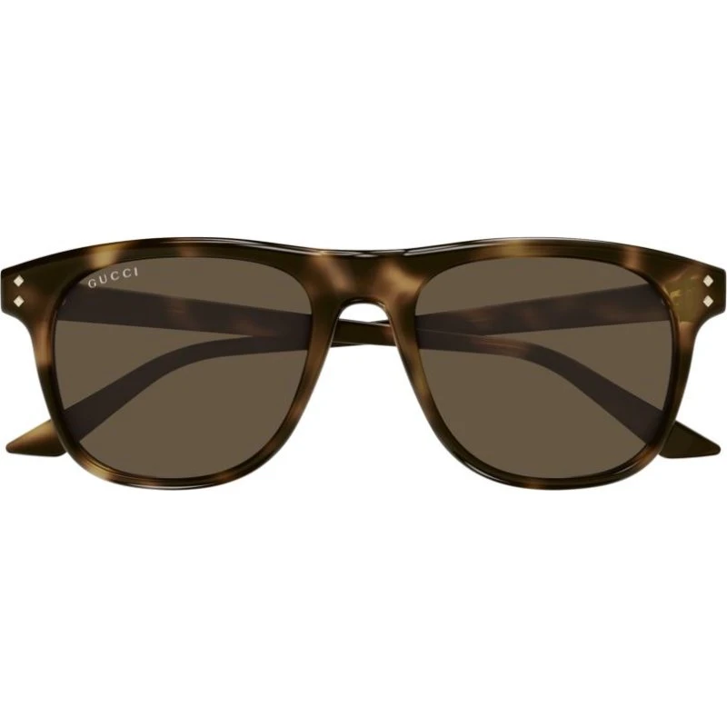 Gucci GG1893S Lunettes de Soleil Carrées Havane Marron 53mm