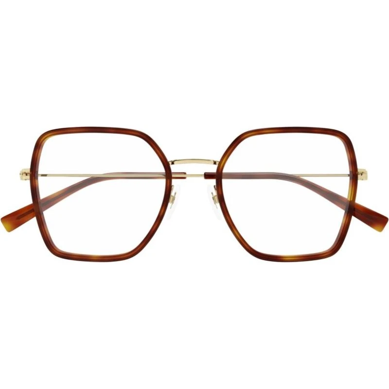 Gucci GG1850O Lunettes de Vue Carrées en Havane pour Femme