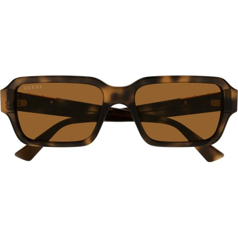 Gucci GG1887S Lunettes de Soleil Homme Carrées Havana Marron 54mm