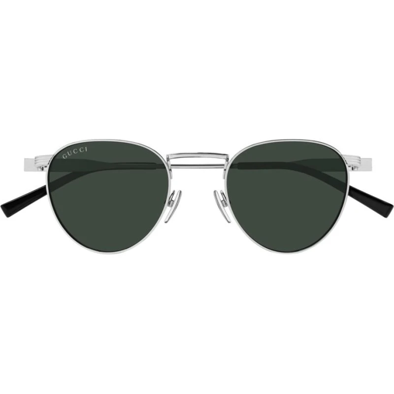 Gucci GG1875S Lunettes de Soleil Homme Rondes Argentées