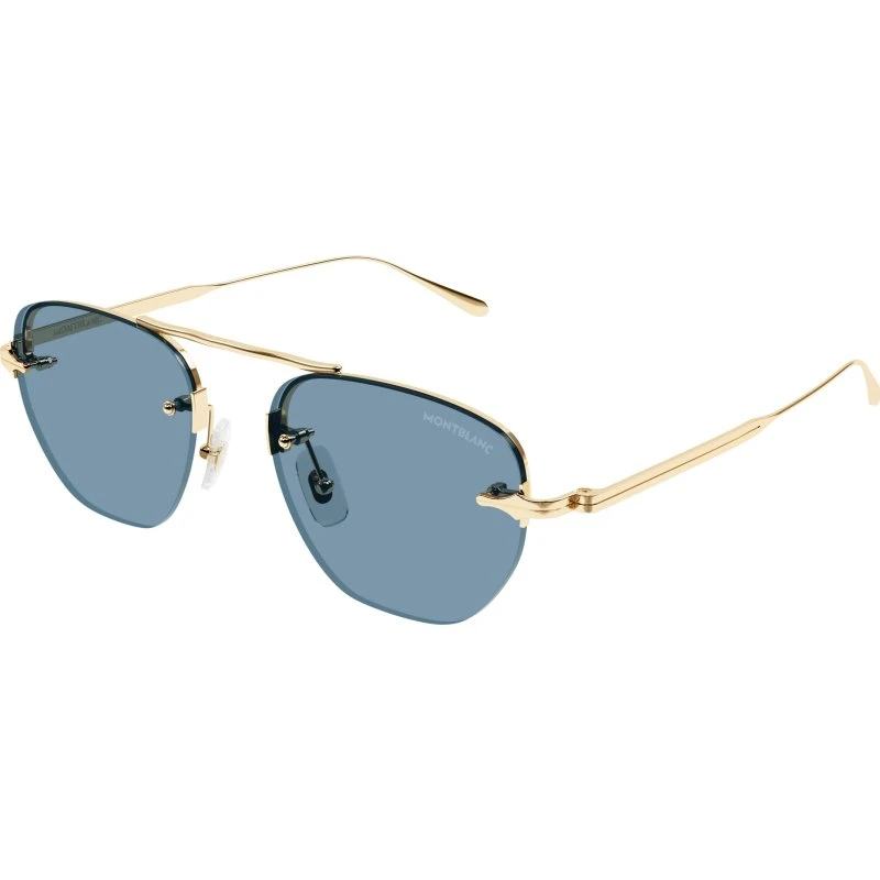 Montblanc MB0404S : Lunettes de Soleil Rondes pour Homme