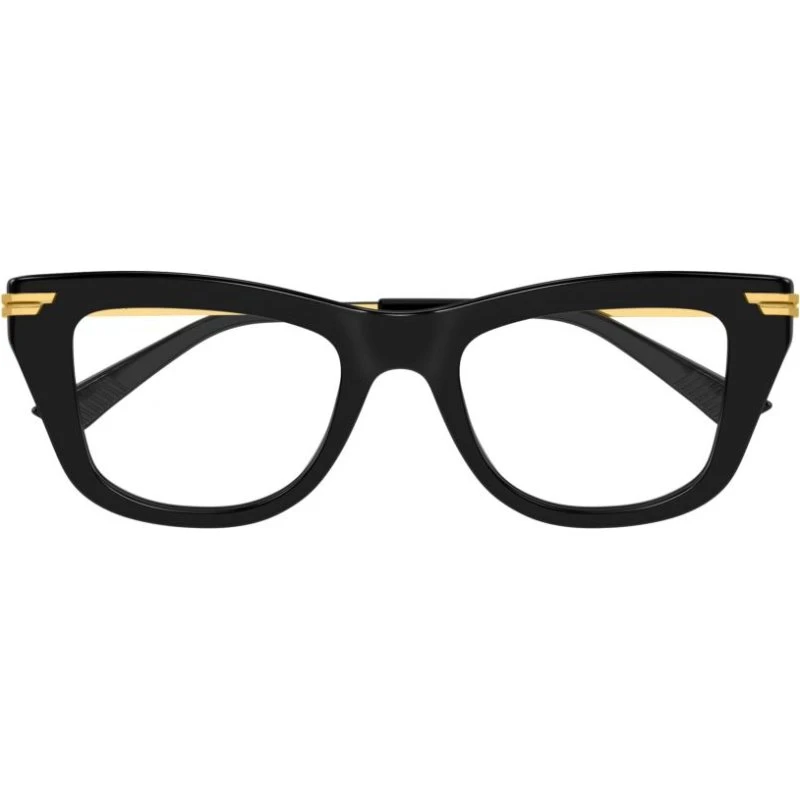 Bottega Veneta BV1370O Lunettes de Vue Carrées Noires Unisexe