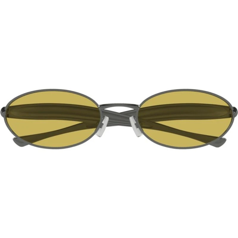 Bottega Veneta BV1386S Lunettes de Soleil Ovales Jaunes Ruthénium