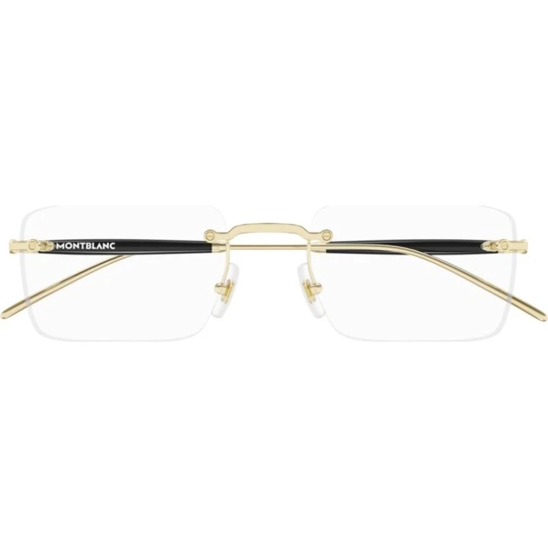 Montblanc MB0411O Lunettes de Vue Homme Carrées Dorées