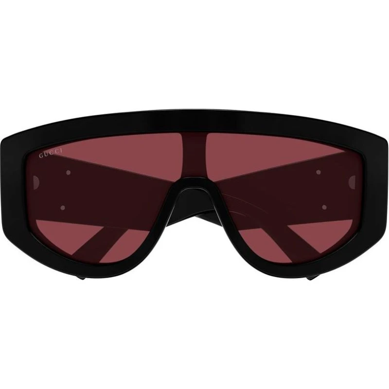 Gucci GG1950S Lunettes de Soleil Masque Noir et Rouge