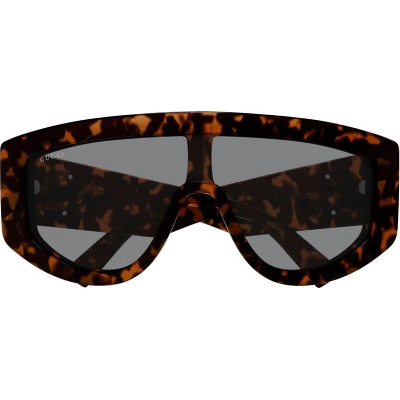 Gucci GG1950S Lunettes de Soleil Masque Havane et Verres Gris