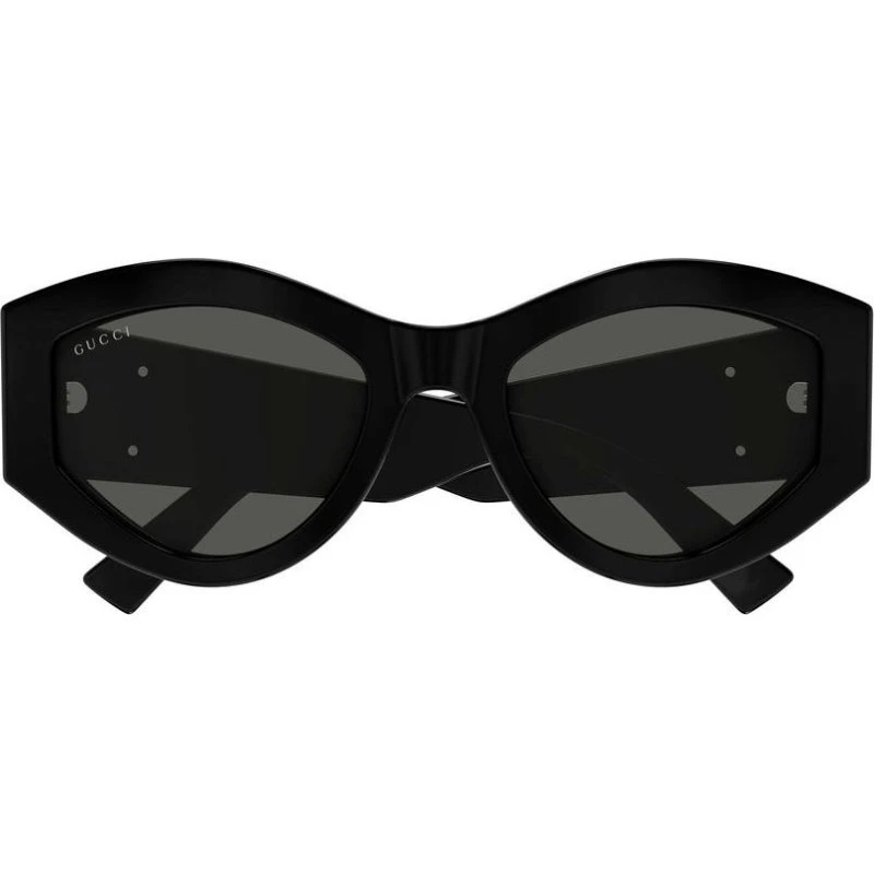 Gucci GG1951S Lunettes de Soleil Géométriques Femme - Noir/Gris
