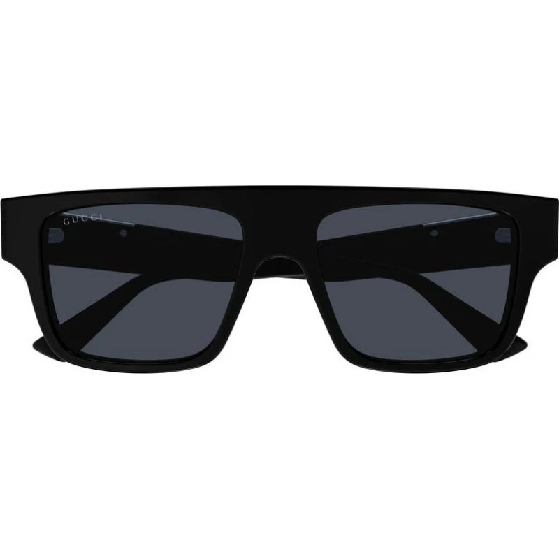 Gucci GG1960S Lunettes de Soleil Homme Carrées Noires et Bleues