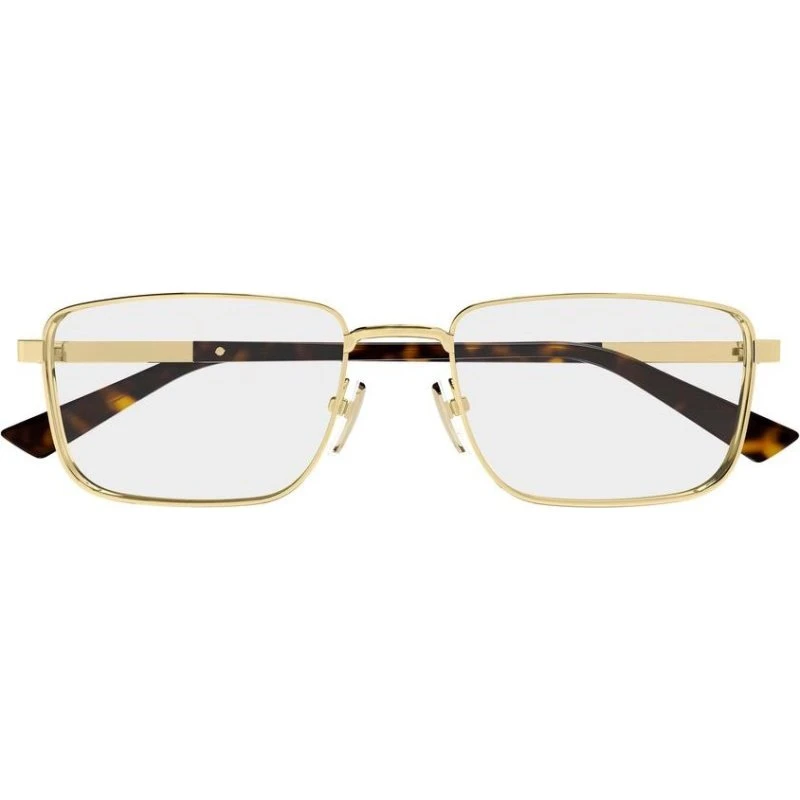Gucci GG1964O Lunettes de Vue Homme Carrées en Métal Doré