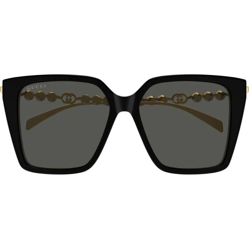 Gucci GG1967S Lunettes de Soleil Papillon Noires et Grises