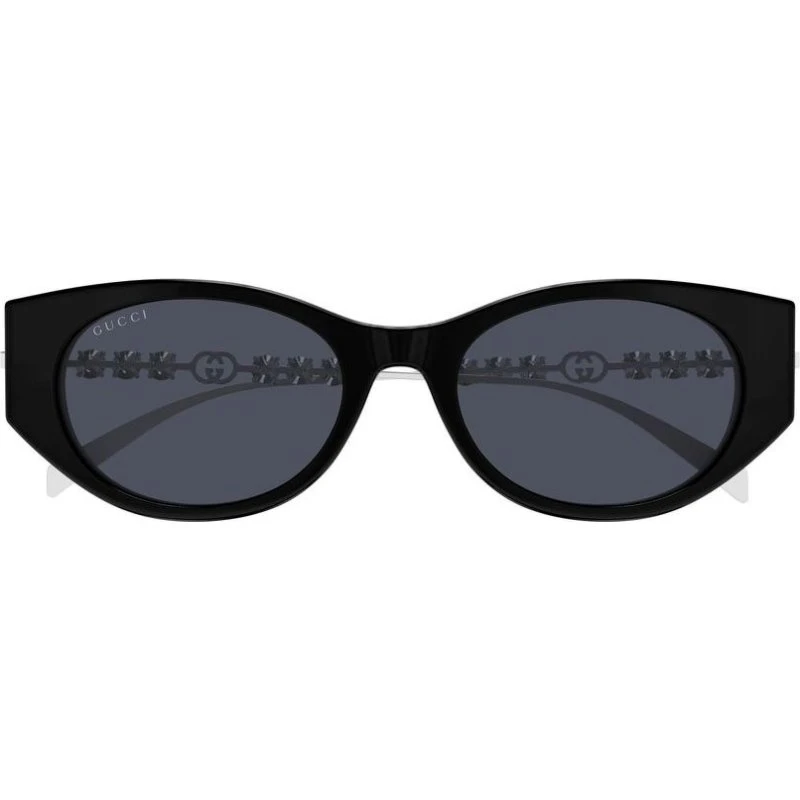 Gucci GG1970SA Lunettes de Soleil Oeil de Chat Noir et Gris 54mm