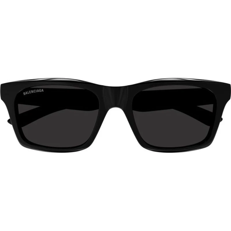 Balenciaga BB0423S : Lunettes de Soleil Carrées Noires et Grises
