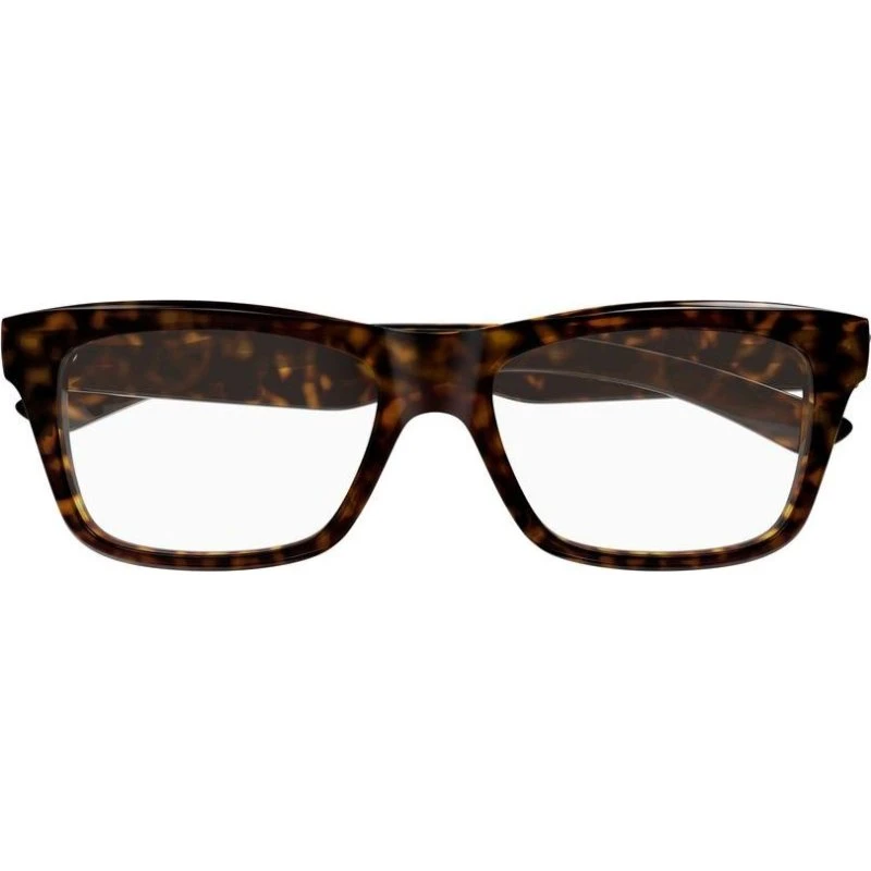Balenciaga BB0426O Lunettes de Vue Homme Carrées Havana