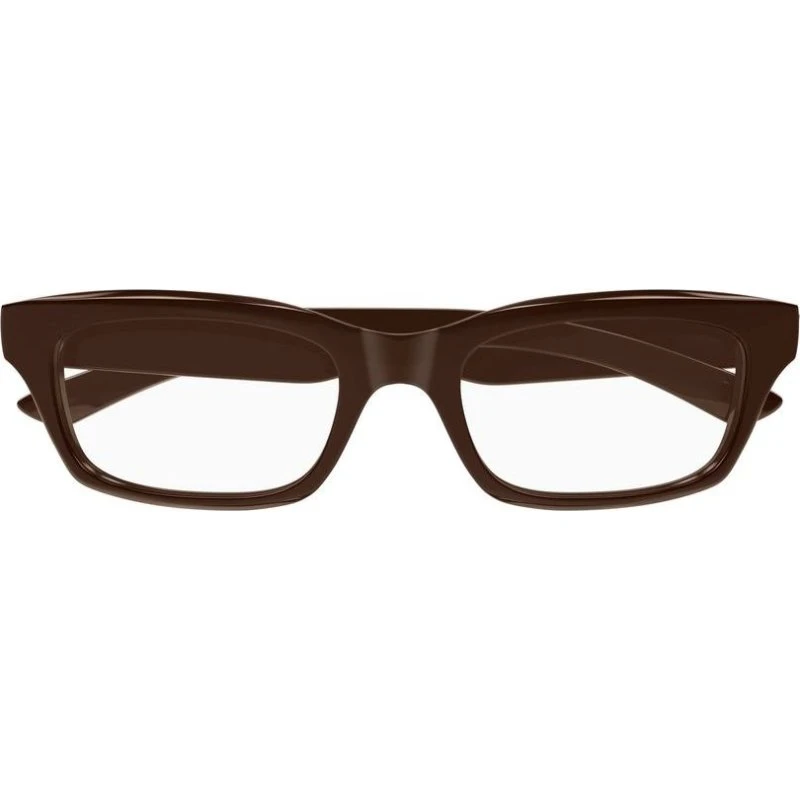 Balenciaga BB0427O Lunettes de Vue Homme Marron Rectangulaires