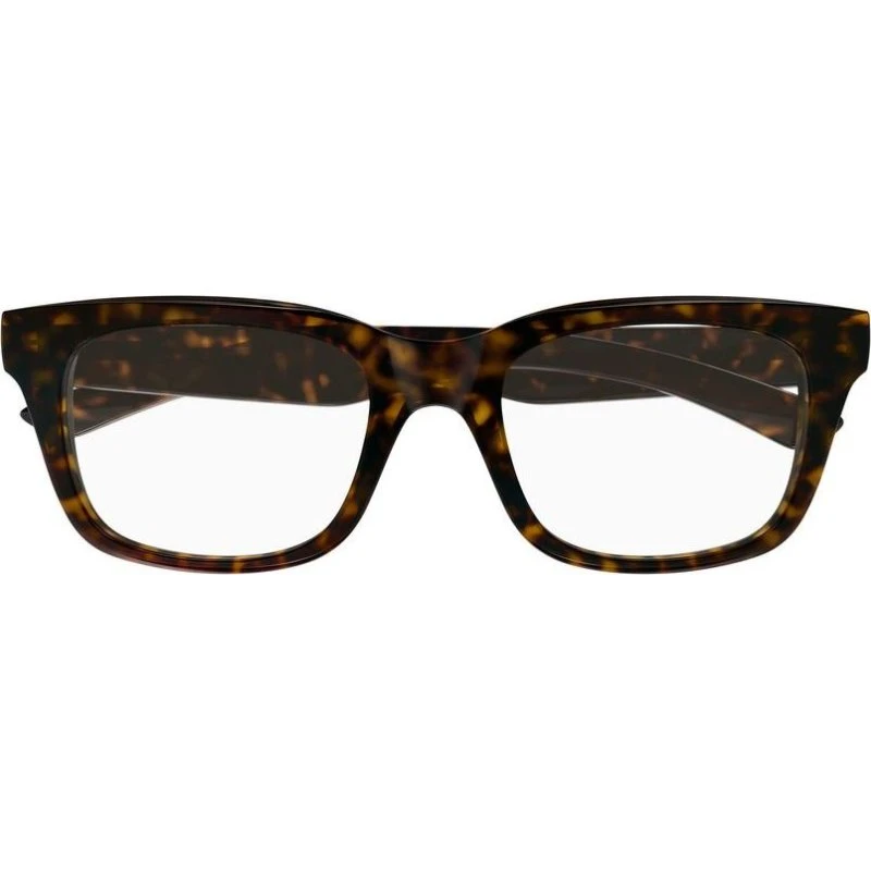 Balenciaga BB0429O Lunettes de Vue Homme Carrées Havane