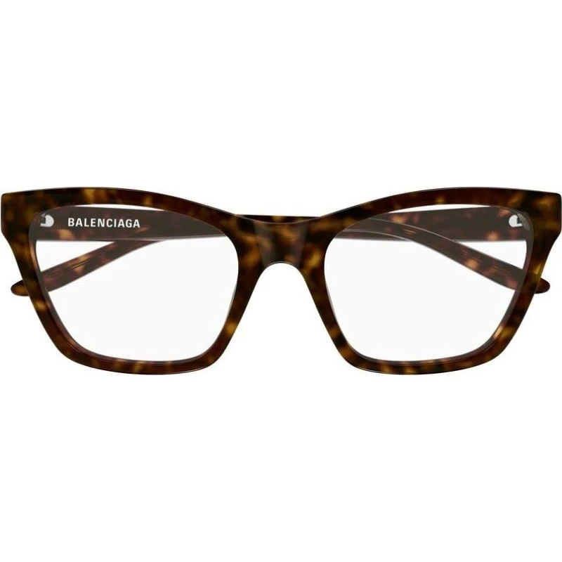 Balenciaga BB0440O Lunettes de Vue Femme Œil de Chat Havana
