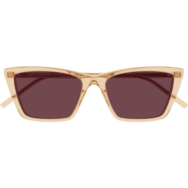 Saint Laurent SL 737 Mica Thin Lunettes de Soleil Jaune et Violettes