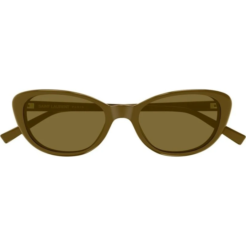 Saint Laurent SL 822 Lunettes de Soleil Œil de Chat Marron 52mm