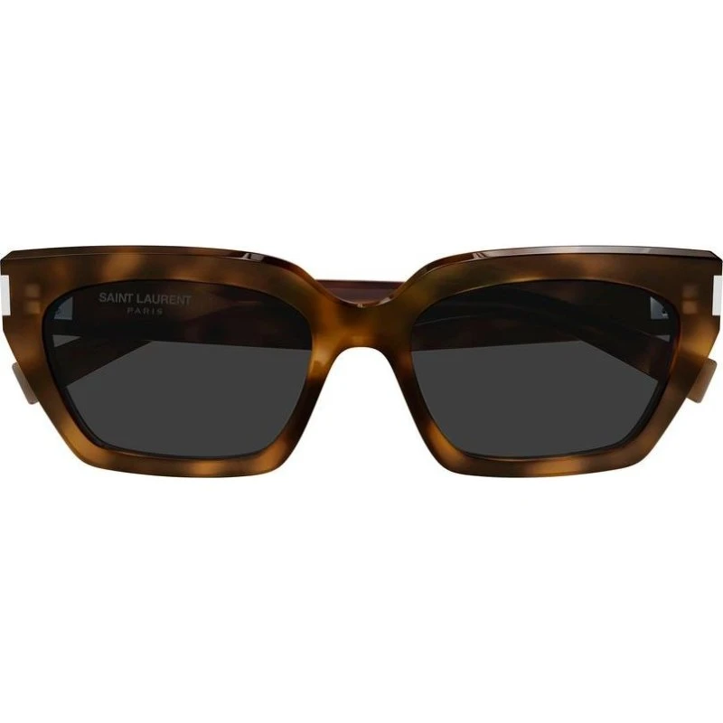 Saint Laurent SL 826 Page Lunettes de Soleil Cat Eye Havana Gris