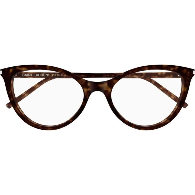 Saint Laurent SL 833 - Lunettes de vue œil de chat en acétate havane