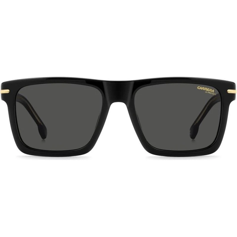 Carrera 378/S Lunettes de Soleil Rectangulaires pour Homme - Noir/Gris